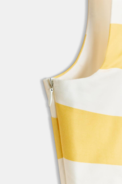 ZARA ПЛАТЬЕ МИДИ В ПОЛОСКУ С РЕМНЕМ, С ПРИНТОМ