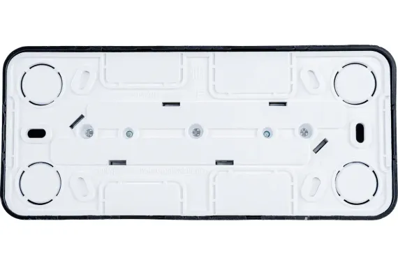 Розетка Systeme Electric BLANCA с заземлением тройная накладная антрацит 30887