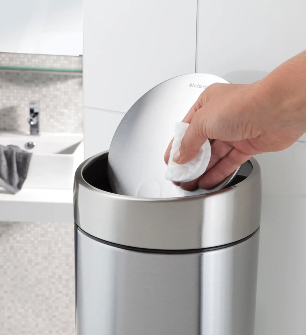 Brabantia Контейнер для мусора Slide Bin 5л, матовая сталь 477546
