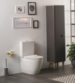 Унитаз-компакт VitrA Sento 9830B003-7203 безободковый с тонким сиденьем микролифт