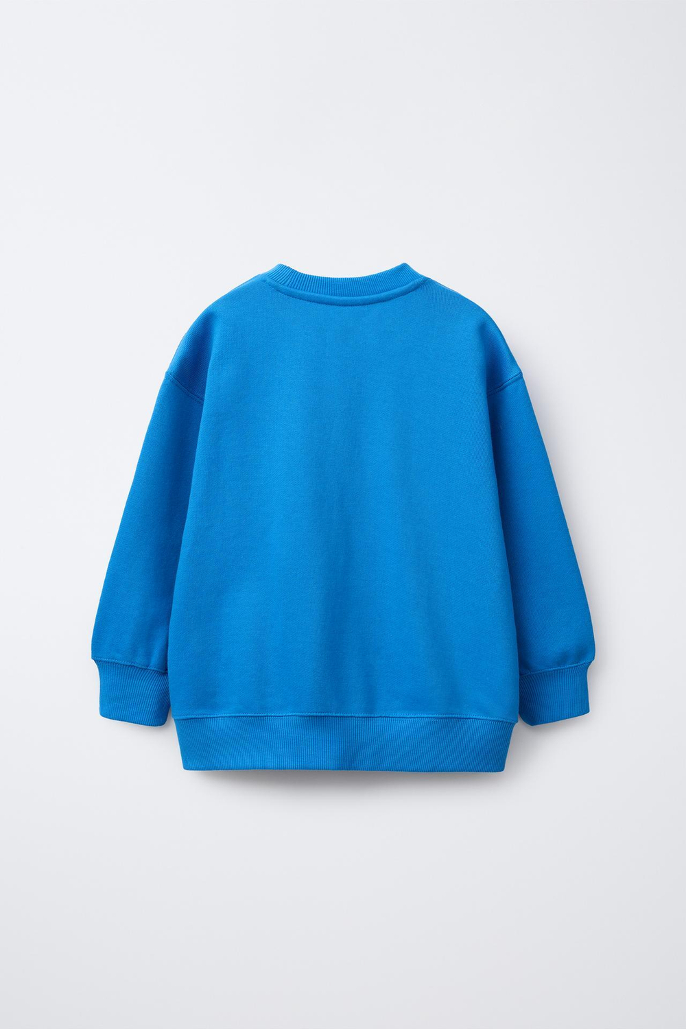 ZARA ТОЛСТОВКА С НАДПИСЬЮ, ЯРКО-СИНИЙ