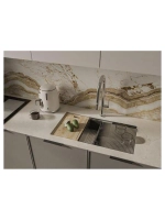 Rivelato Rinox 8044 UN Мойка нерж.сталь 1 чаши 800*440*200 в комплекте (доска, коландер, рол мат), монтаж: универсальный, материал: нержавеющая сталь, цвет: нержавеющая сталь