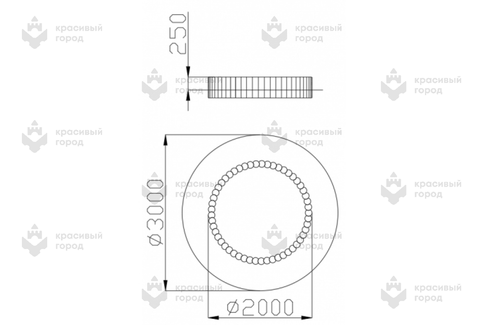 Песочница из брёвен Эко жизнь круглая