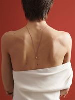 Подвеска Замочек на шнурке, позолота