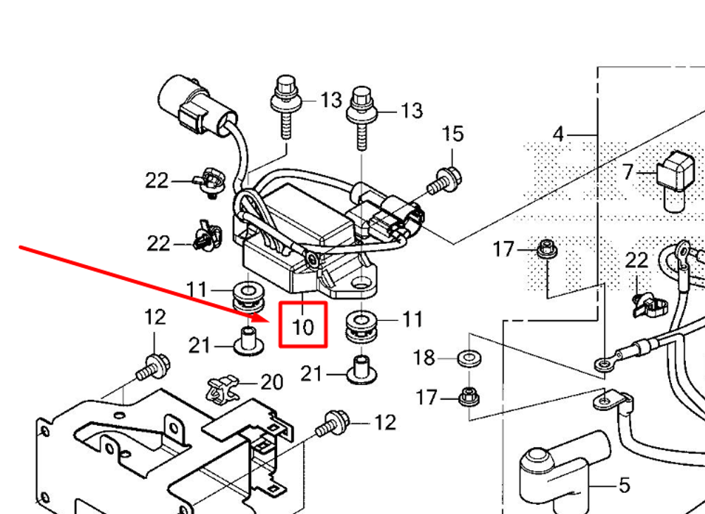 38550-ZVT-003 RELAY ASSY, POWER TILT