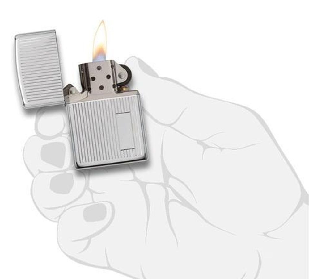 Зажигалка ZIPPO Classic с покрытием High Polish Chrome (350) 3