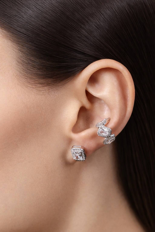 Серьги ассиметричные «Сияние»