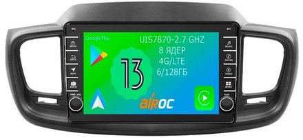 Магнитола для KIA Sorento Prime 2015+ (UM) - Airoc AB-2317 (кнопки и крутилки), Android 13, TS20, 6/128Гб, SIM-слот, CarPlay