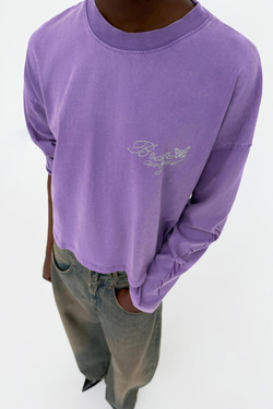 ZARA ФУТБОЛКА ОВЕРСАЙЗ BRATZ®, ЛИЛОВЫЙ