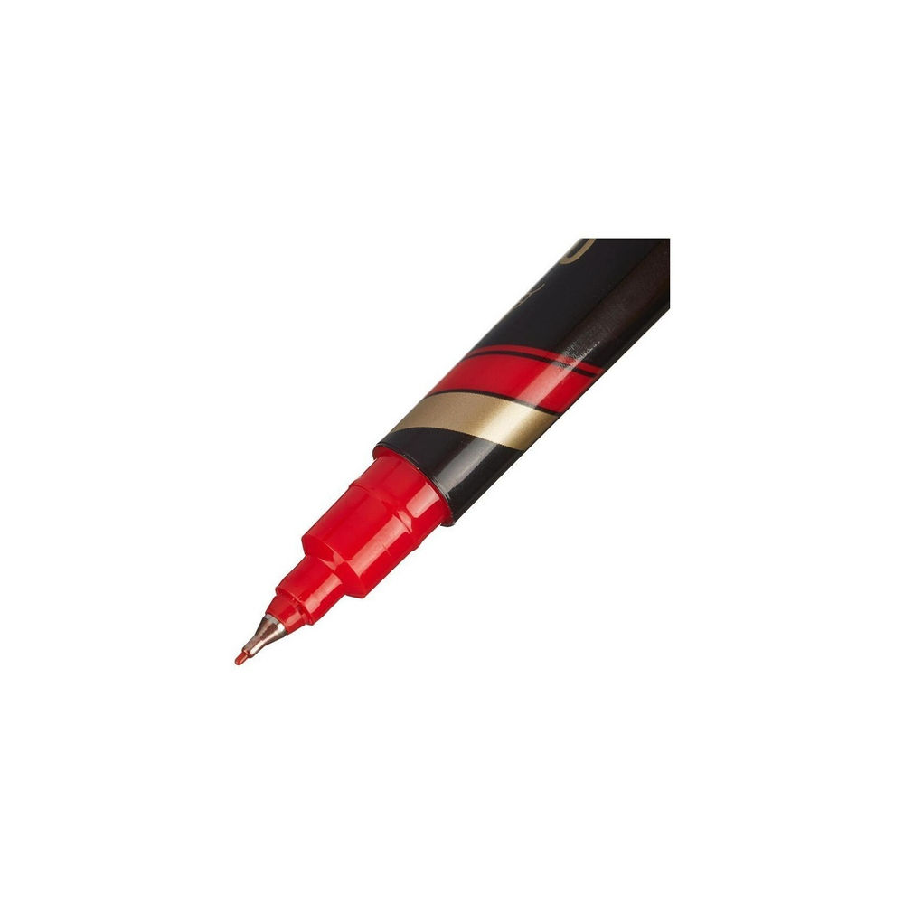 Маркер перм. 0.5-1.0 Deli Mate двойн. пиш.нак. красный EU10440