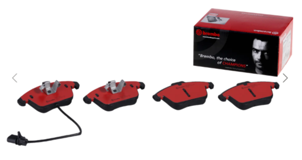 Колодки тормозные передние Brembo "NAO Line"