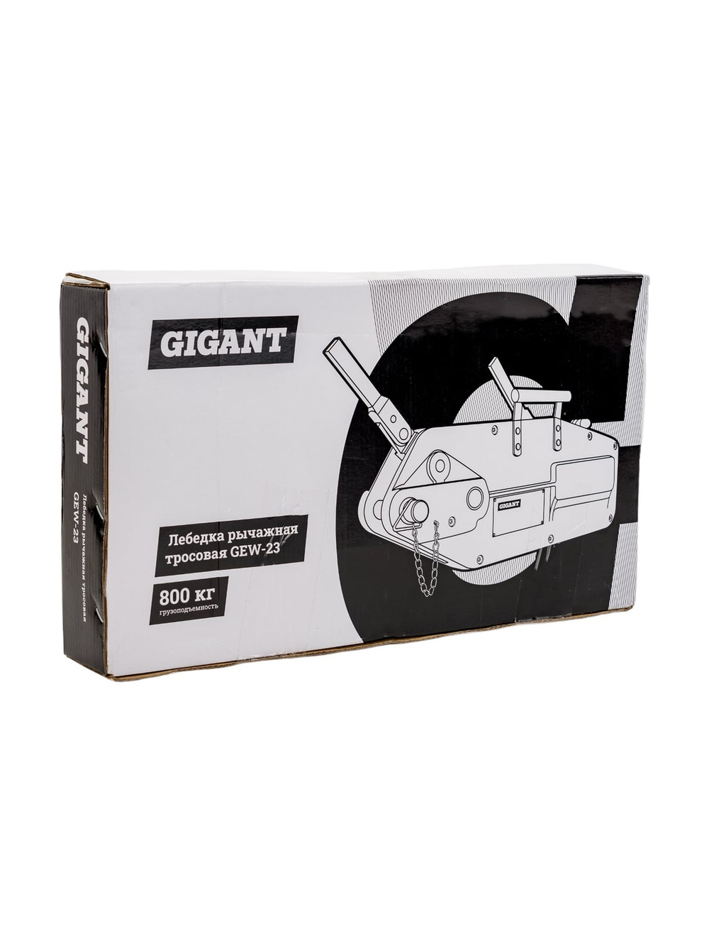 Рычажная тросовая лебедка Gigant 0,8 т, L=20м GEW-23, Диаметр троса 8,3мм, МТМ 800
