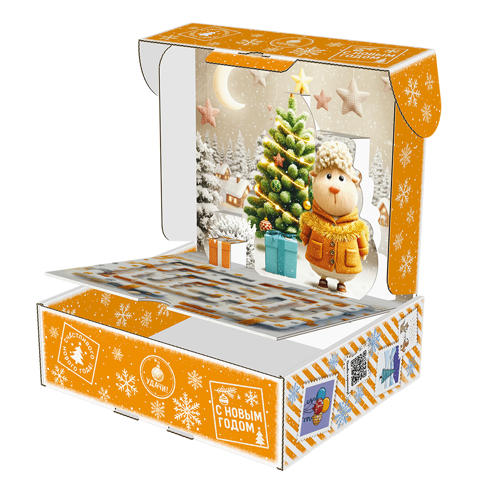 КОРОБКА ПОП-АП НА СТИЛЕ 1100г