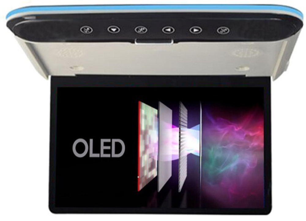 Монитор потолочный - ERGO ER1330AN-OLED с экраном 13,3” (1920х1080 OLED FullHD, смарт ТВ, 3+64Gb) серый