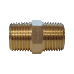 WDK-212MB Адаптер, резьба 1/2"-1/2" PT, M-M (внешняя), латунь