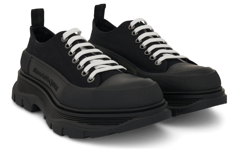 Alexander McQueen Alexander McQueen Tread Slick FW21 fashion All-match platform shoes men's Black