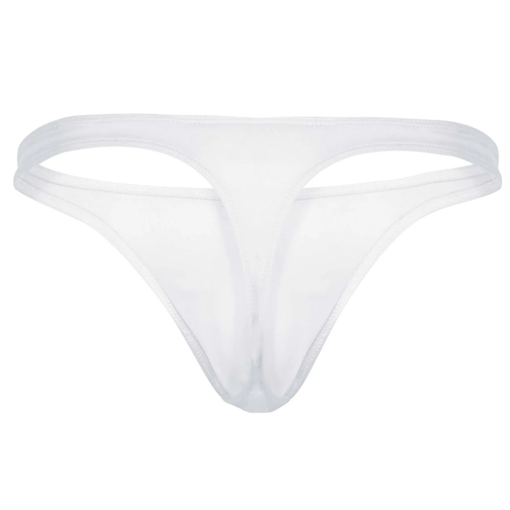 Мужские трусы тонги белые Clever Moda DESIRABLE THONG 183001