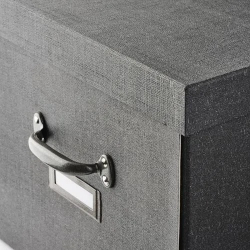 ТОГ TJOG Коробка с крышкой 25x36x15 см, серая