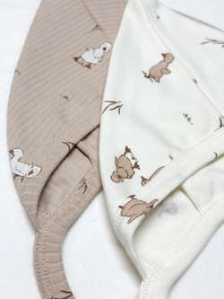 Чепчик Гномик Утята Экрю RinaAmari