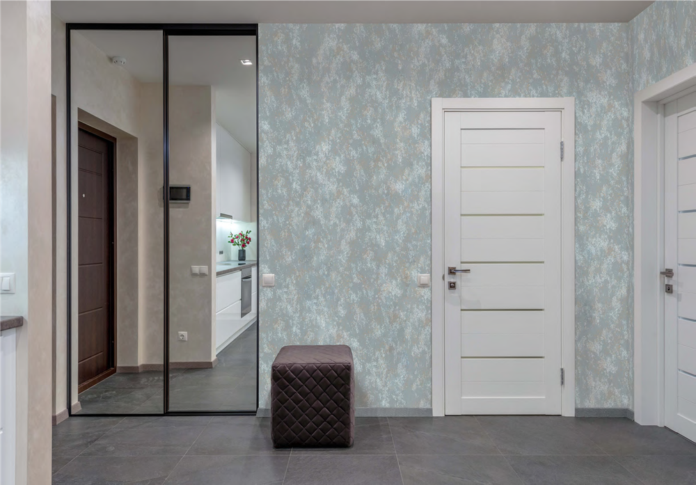 Панель ПВХ термопечать Венецианская штукатурка Грэй Голд 452/2 2700х250 мм