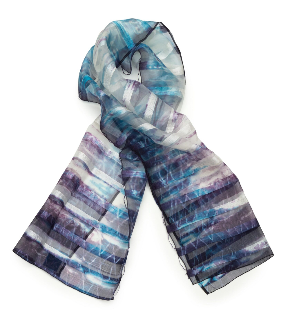 Шаль STRIPES Шаль Ysabel 45x160 Синий