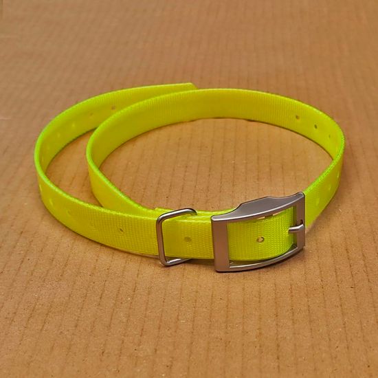 Сменный ошейник 19 мм для Garmin T5 mini, TT15 mini, Barklimiter, Delta, PRO (желтый)