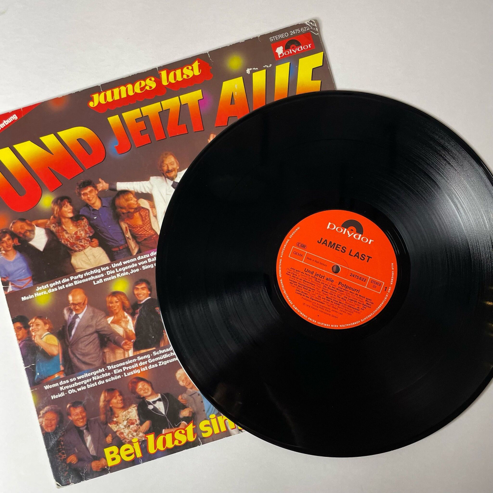 Винтажная виниловая пластинка LP James Last Джеймс Ласт Und Jetzt Alle (Germany 1978)