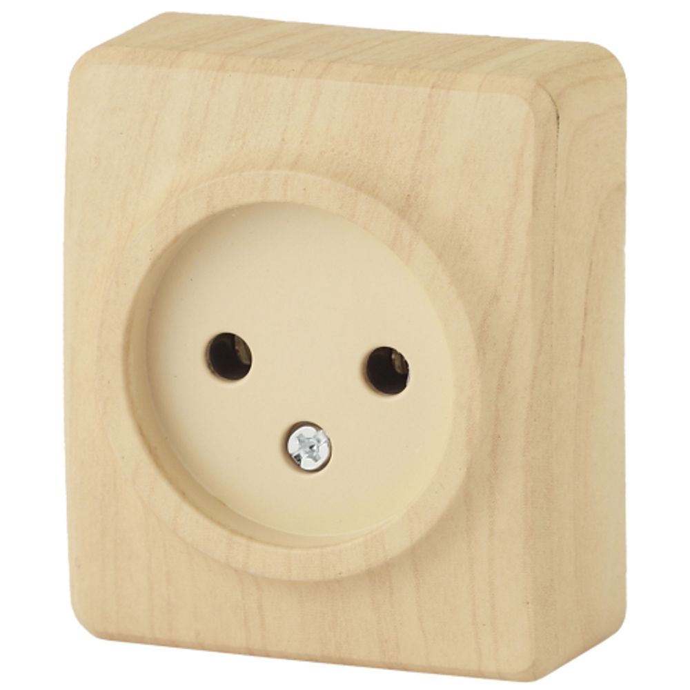 11-2201-11 ЭРА Розетка 2P, 16A-250В, IP20, ОУ, Эра Эксперт, сосна | Эра Эксперт
