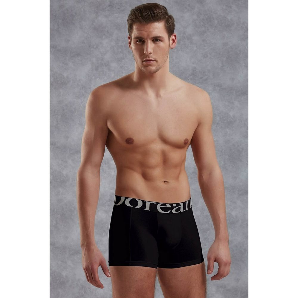 Мужские трусы боксеры plus-size черные Doreanse 1777P