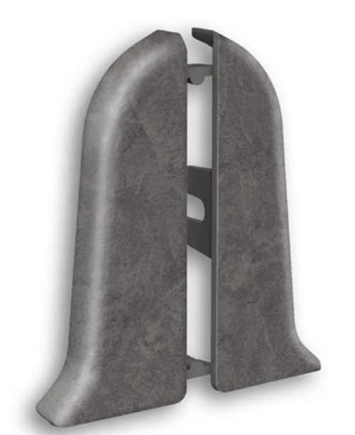 Торцевые (пара) для плинтуса 55мм "Идеал Классик", 548 Лофт серый