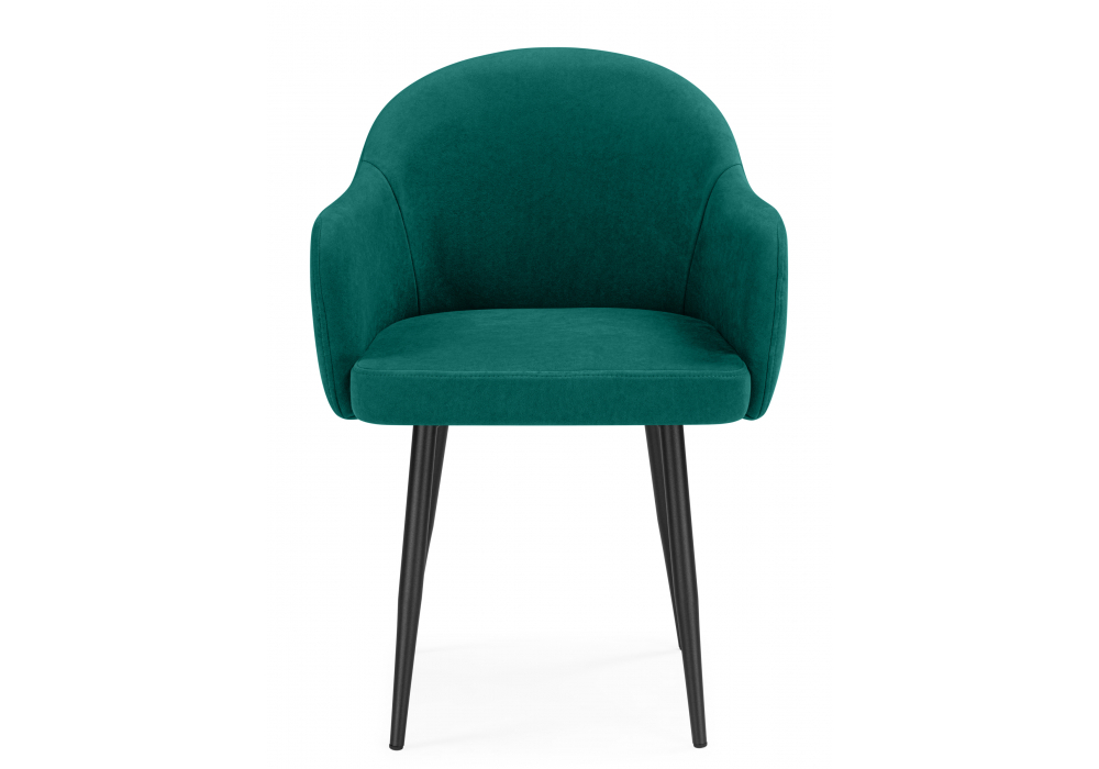 Стул на металлокаркасе Woodville Морено velutto 33, черный