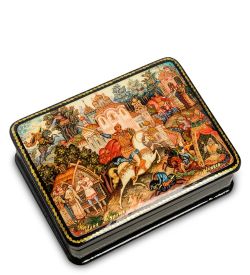 ШК-19/ 4-A Шкатулка в технике декупаж «Илья муромец» (10х8х3,5)