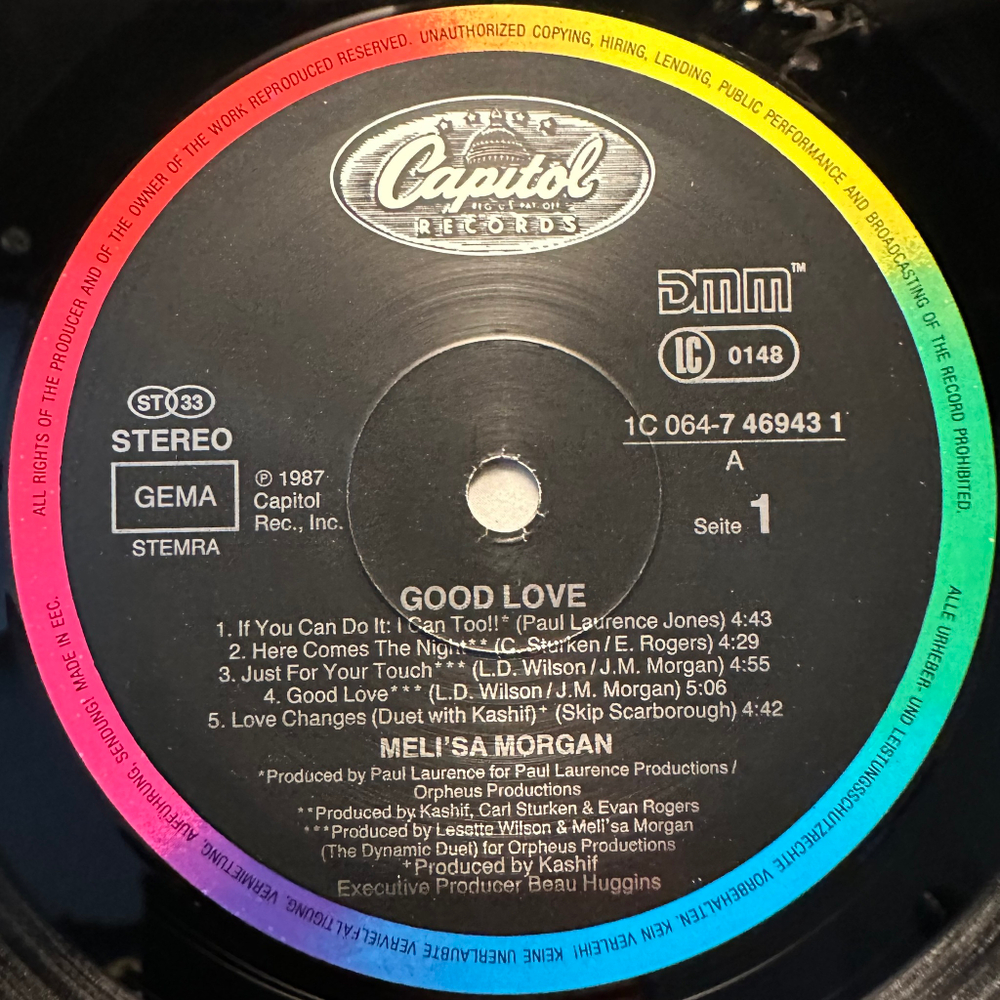 Meli'sa Morgan - Good Love (Европа 1987г.)