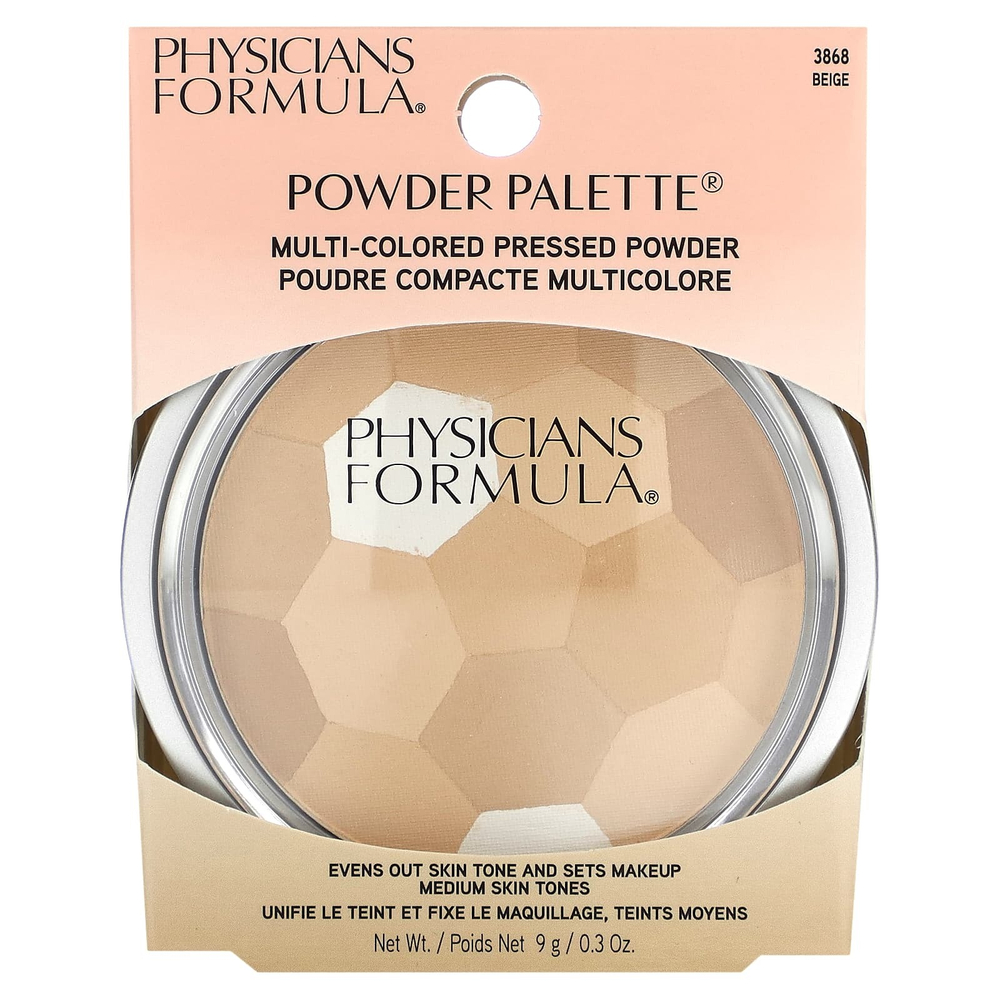 Physicians Formula, Powder Palette, разноцветная прессованная пудра, оттенок 3868 бежевый, 9 г (0,3 унции)
