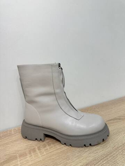 Челси из натуральной кожи/натуральный мех