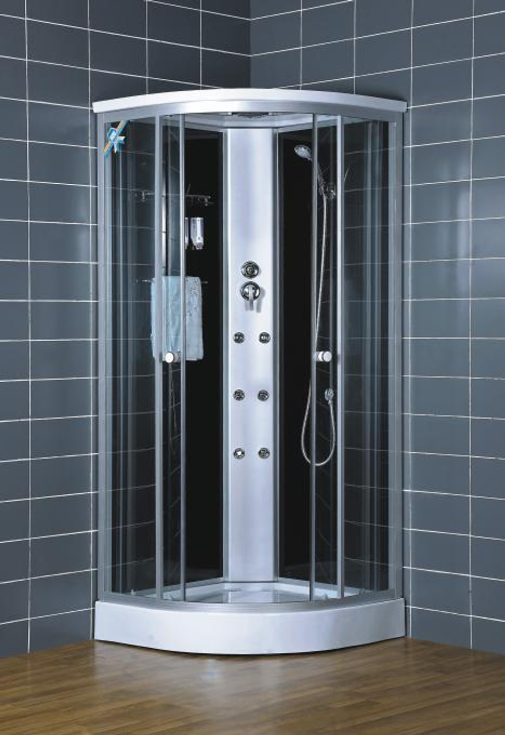 Душевая кабина Loranto CS-004 100х100х220, поддон 15 см Артикул: CS-004  145323