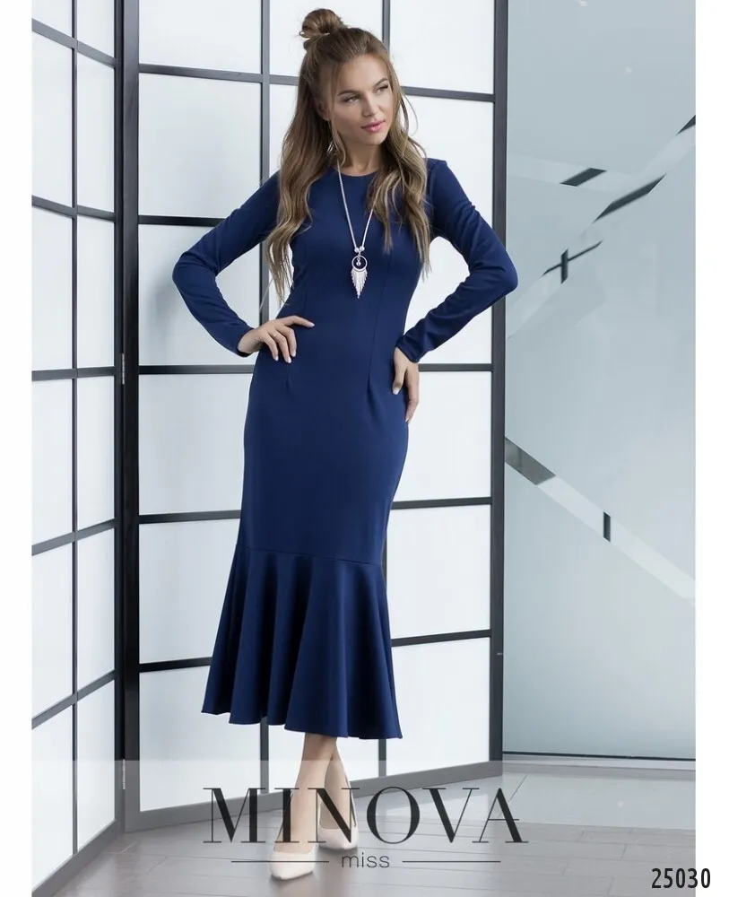 Платье 3100-синий Minova