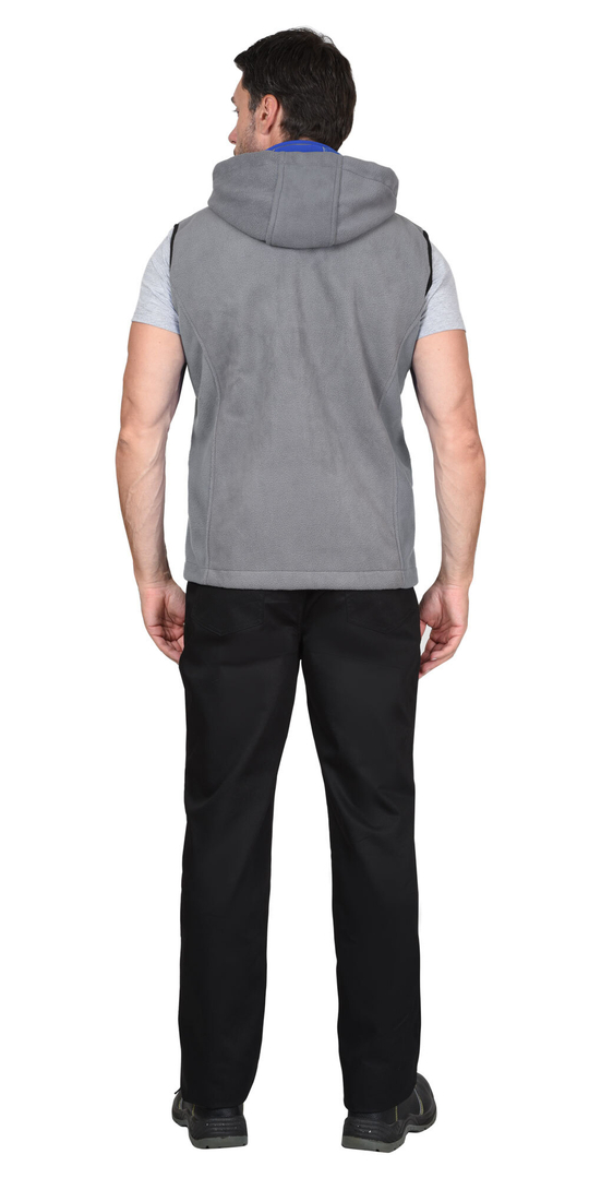 Жилет "Техно" (флис дублированный) серый (ЧЗ