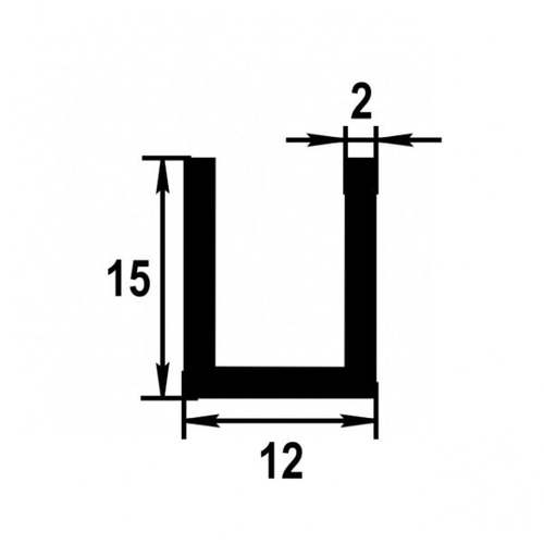 Швеллер Лука 15*12*15*2,0 Шв 07.2000.502л золото
