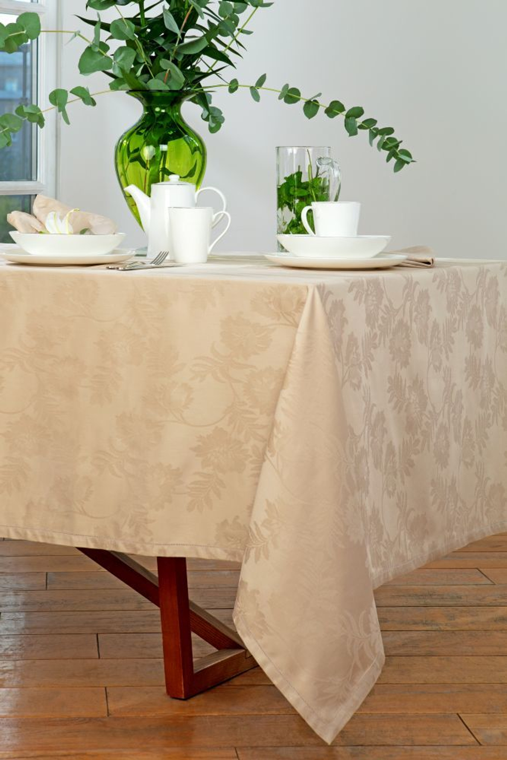 Скатерть 160x320 и 12 салфеток Vallesusa Arles Beige