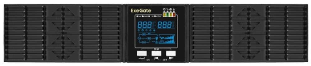 Источник бесперебойного питания Exegate PowerExpert ULS-2000.LCD.AVR.6C13.USB.RS232.SNMP.BC.2U