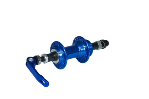 Втулка задняя WZ алюминий V-brake трещотка эксцентрик 36H ось 3/8''х135x145мм, синяя