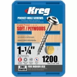 Шурупы с крупным шагом 1-1/4", 1200 шт SML-C125-1200-INT