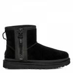 UGG Classic Mini Zipper Tape Logo Black