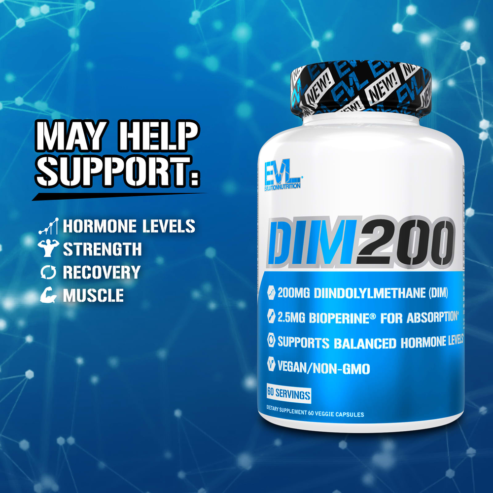 EVLution Nutrition, DIM 200, 200 mg, 60 Veggie Capsules