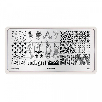 Пластина для стемпинга Go Stamp 03 Punk rock