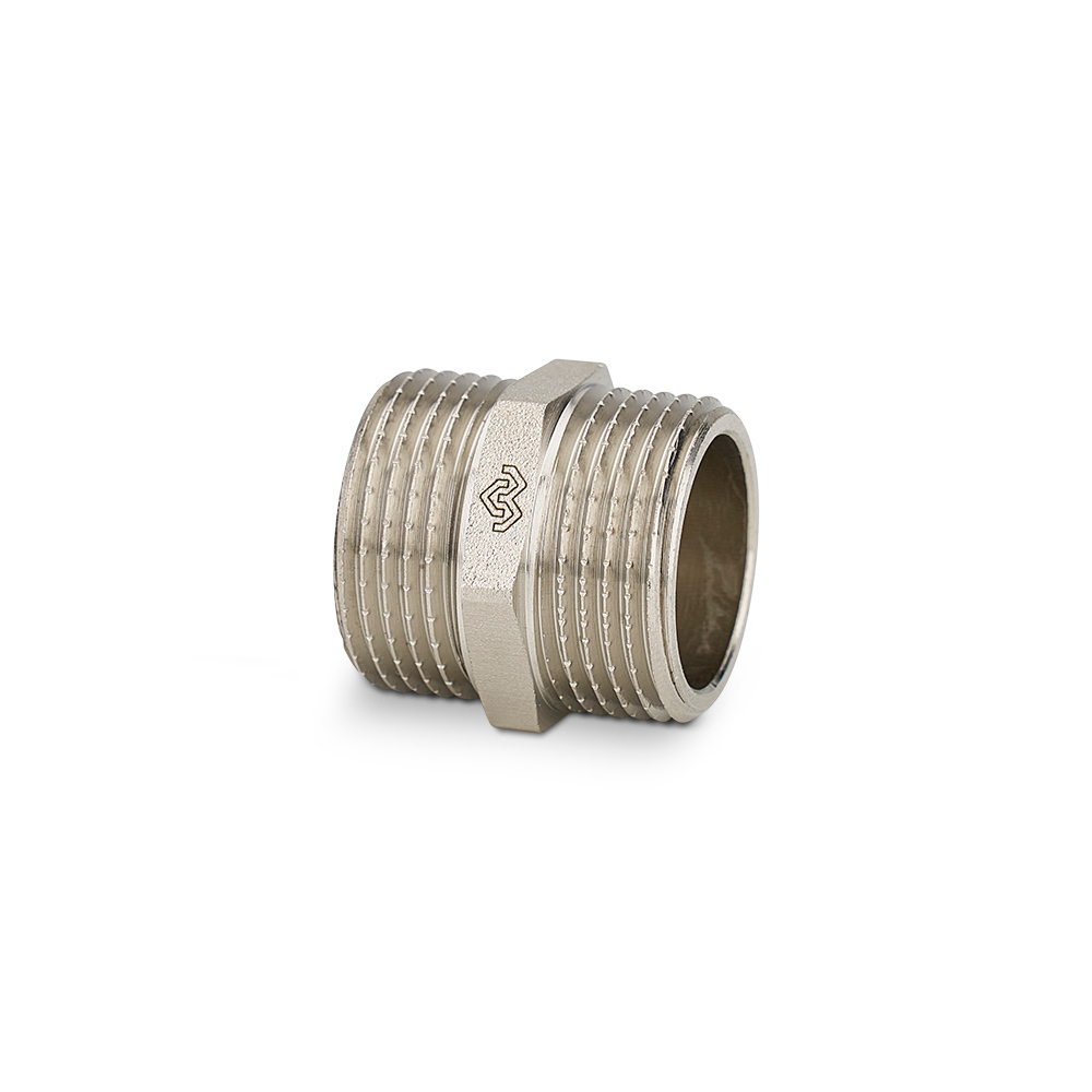 Ниппель Varmega - 1 1/2" (резьбовой, никелированная латунь)