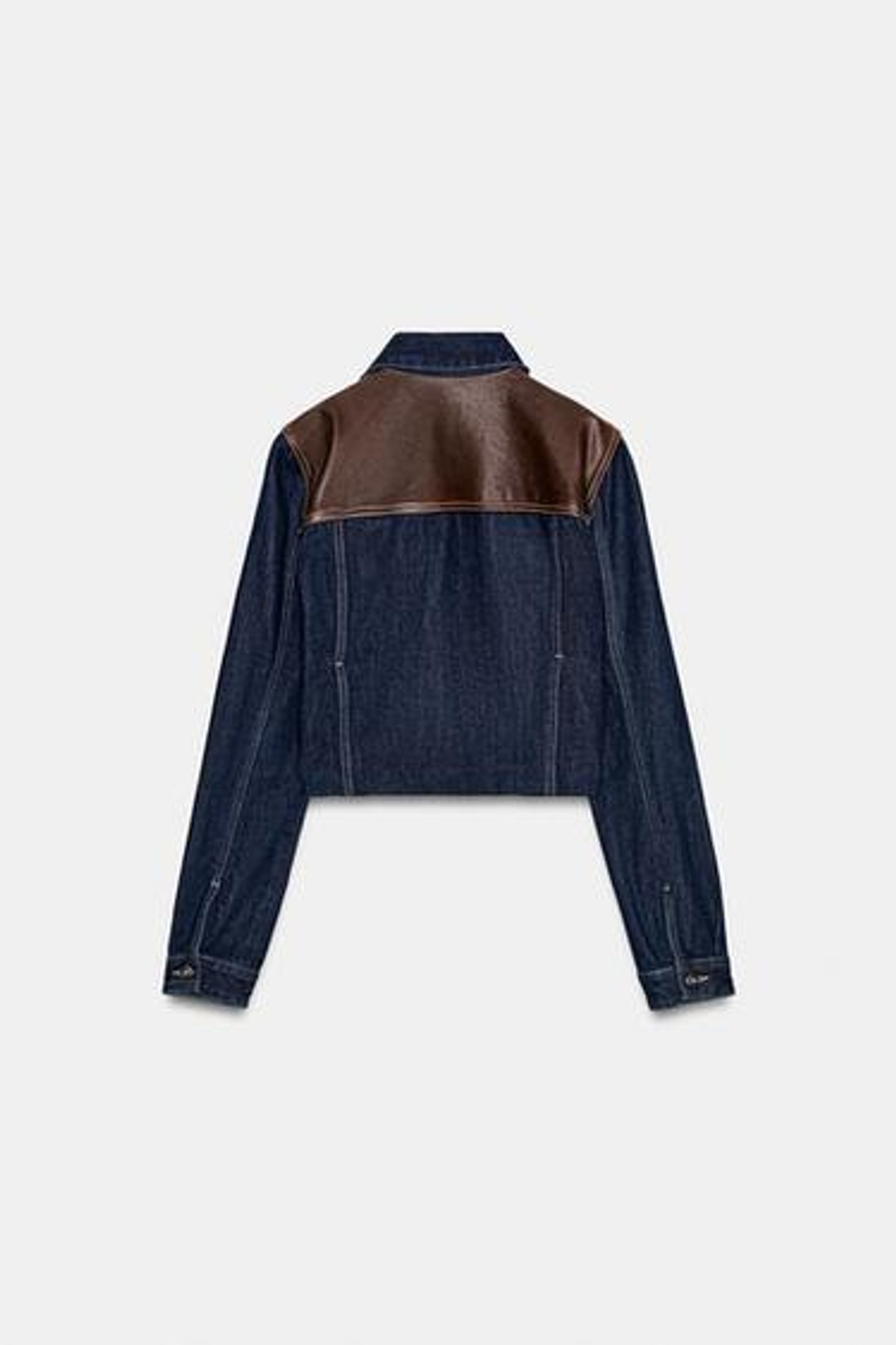 Кожаная куртка с капюшоном - ZARA