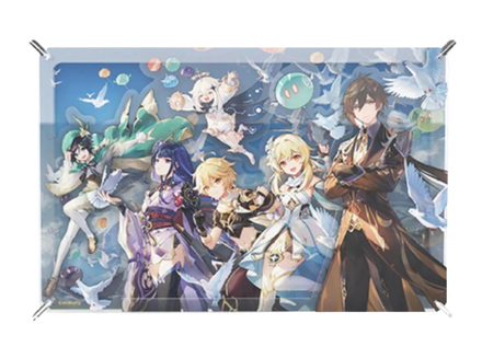 Акриловый стенд Genshin Impact 1st Anniversary Congratulatory Artwork