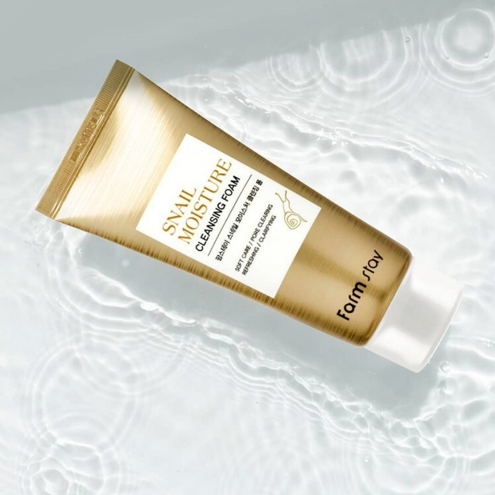 Farm Stay Snail Moisture Cleansing Foam увлажняющая очищающая пенка с муцином улитки